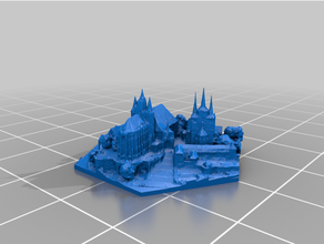 kingdom builder capitol extension toy & game accessories erfurt medieval miniature 3d print model - Mito3D