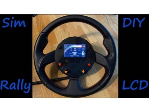 simracing roda botão caixa vocore tela magnetização remo shifters vídeo jogos lcd simgico 3d print model - Mito3D