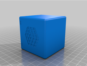 rubik's cubo 3x3 caja rompecabezas caso funda protector rubik 3d print model - Mito3D