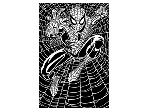 spiderman stencil 14 2d art marvel mcu parker peter spider man amazing 3d print model - Mito3D