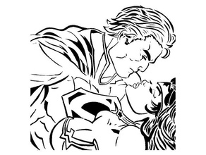 superman wonderwoman stencil 2d art dc comics stencil superman wonderwoman woman