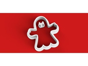 ghost cookie cutter kitchen & dining cooky halloween 3d print model - Mito3D