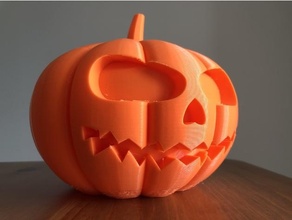 halloween pumpkin jar 3d printing jack lantern 3d print model - Mito3D