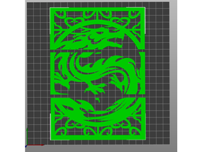 dragon wall art remix 2d 3d print model - Mito3D