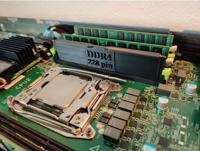 ddr4 manequim RAM 3d print model - Mito3D