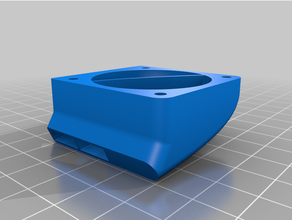 optimised cooling duct longer lk5 pro 3d printer parts fan nozzle 3d print model - Mito3D