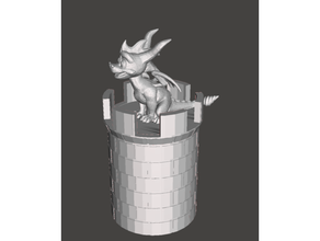 dragon castle interactive art 3d print model - Mito3D