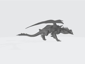 Ejderha 3d baskı kürleşme ejderhalar Zindanlar fantezi 3d print model - Mito3D