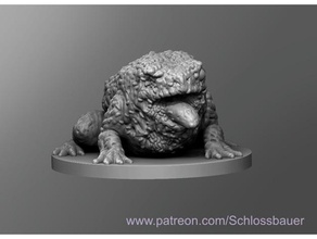 zombie giant toad toys & games dnd dungeons dragons tabletop 3d print model - Mito3D