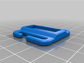 molle acqua tubo clip camelbak re modelled sport all'aperto fusione 360 webb 3d print model - Mito3D