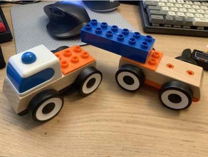 duplo Lillabo voiture adaptateur jouet Jeu accessoires Ikea lego 3d print model - Mito3D