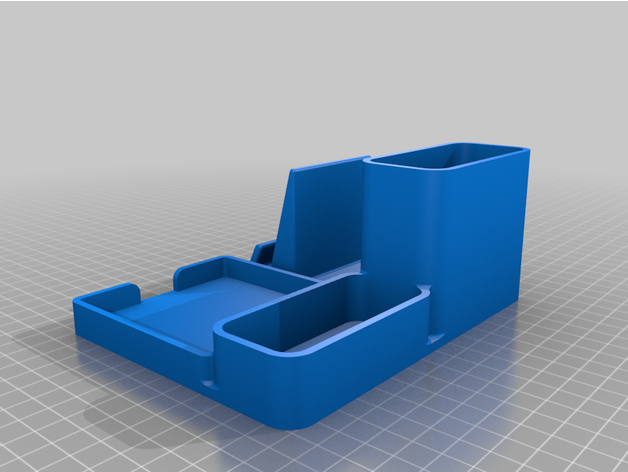 escritório phone ficar pé organização caneta suporte 3D print model - Mito3D