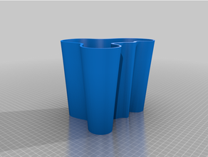 Vase scannt Repliken alvar kristal 3d print model - Mito3D