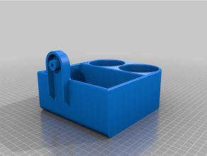 smart fortwo 450 rhd cup holder storage compartment automotive remix 3d print model - Mito3D