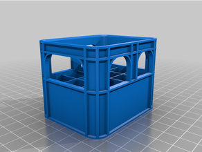 flat base beer crate battery holder office 3d print model - Mito3D