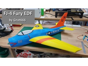 rc fj 4 fureur edf jet Véhicules 9g servo avion modèle rcplane avions éloigné contrôle 3d print model - Mito3D