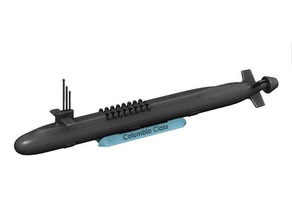 columbia class nuclear submarine vehicles polaris missile 3d print model - Mito3D