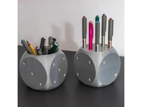 dice pencil case office box 3d print model - Mito3D
