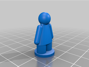 pequeno personagem peça brinquedos jogos xadrez mini Monopólio pessoa jogador enigma 3d print model - Mito3D