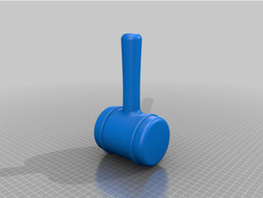martelletto oggetti scena martello giudice 3d print model - Mito3D