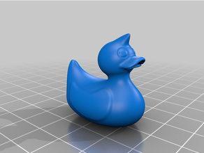 duck toy & game accessories bath bathroom bathtub bird fun rubber 3d print model - Mito3D