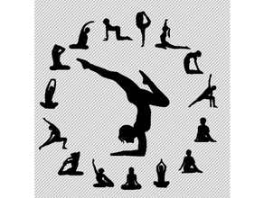 yoga wall art 10 2d peaceful swing yogaswing zen 3d print model - Mito3D