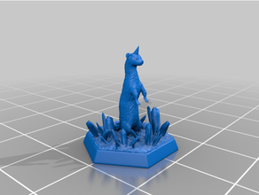 Nevado cuernos hurón juguete juego accesorios dnd miniatura mazmorras dragones 3d print model - Mito3D