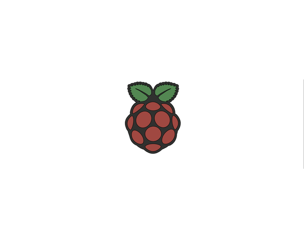 framboesa pi logotipo sinais logotipos Raspberry Pi rpi 3D print model - Mito3D
