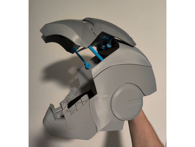 iron man helmet hinge props 3D print model - Mito3D