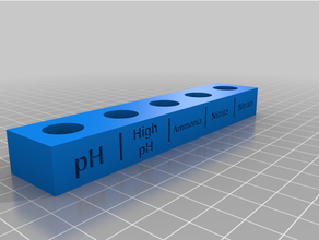 test tube holder - water kit pets api fish tank 3d print model - Mito3D