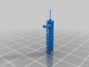 halcón 9 lanzamiento torre 3d impresión spacex continuar cohete 3d print model - Mito3D