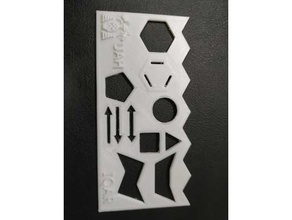 chemistry template learning 3d print model - Mito3D