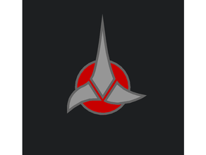 Klingon rozet madeni paralar Rozetler openscad senaryo Yıldız Savaşları 3d print model - Mito3D