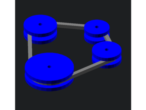 kemer kasnak parametrik özelleştirilebilir inşaat oyuncaklar grup Pully yapılandırılabilir openscad senaryo silgi 3d print model - Mito3D