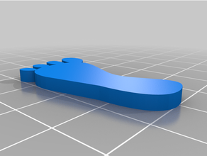 footstep  3d print model - Mito3D