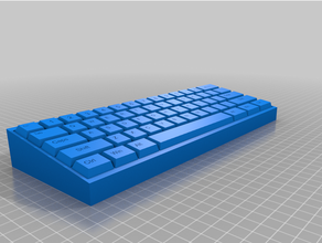 solid keyboard diy mechanical 3d print model - Mito3D