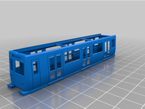 u bahn Berlino ik 1 120 veicoli Metro modello ferrovia modellbahn metropolitana 3d print model - Mito3D