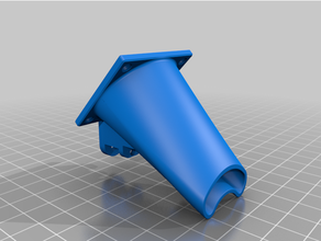 e3d v6 fan duct filament 3d printer parts 40mm cooling delta effector mount kossel 3d print model - Mito3D