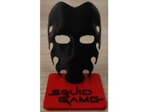 squid game waiter's mask standalone props squidgame waiter 3d print model - Mito3D