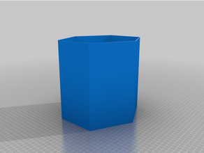 hexagon flower pot 3d printing 3d print model - Mito3D