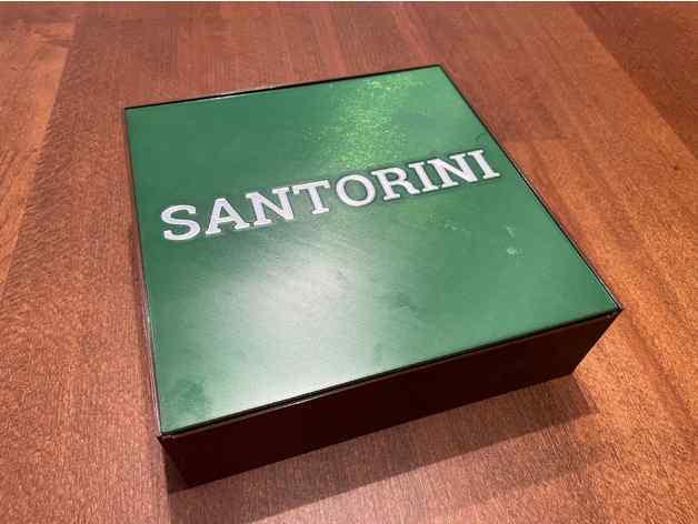 santorini borda jogos jogo tabuleiro caixa cópia 3D print model - Mito3D