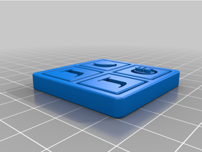 Llavero 4 yüzler para logolar Aksesuarlar 3d print model - Mito3D