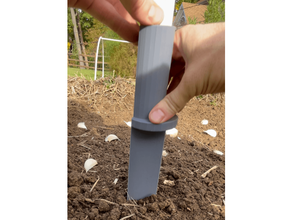 garlic push-planter hand tools gardening clove jig 3d print model - Mito3D