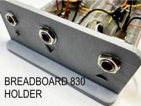 breadboard 830 titolare supporto elettronica arduino chitarra pedale musica prototipo 3d print model - Mito3D
