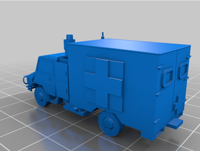 lsvw Krankenwagen Fahrzeuge kanadisch Medizin Militär LKW Fahrzeug Räder 3d print model - Mito3D