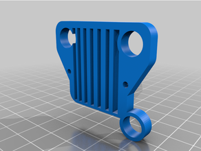 jeep gril clé chaîne porte clés 3d print model - Mito3D
