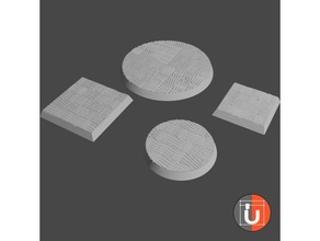 28mm wood bases toys & games base tabletop terrain wargaming generator 3d print model - Mito3D