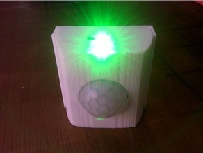 movimiento sensor LED Luz noche bricolaje diy ligero recargable 3d print model - Mito3D