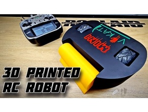 3d imprimível rc robô futebol sumô veículos impressora partes impressão batalha faça lutador filamento frc robótica lipo bateria Makerbot 3d print model - Mito3D