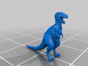 brinquedo t rex criaturas dinossauro plástico guerra verdes trex 3d print model - Mito3D